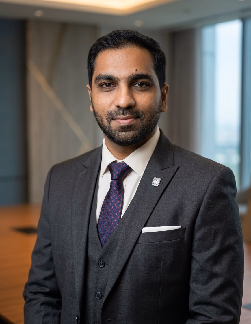 Professional portrait of Mohammed Junaid, Managing Director of Jehangir Enterprises
